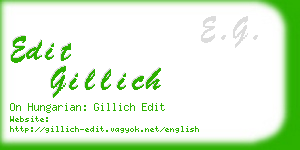 edit gillich business card